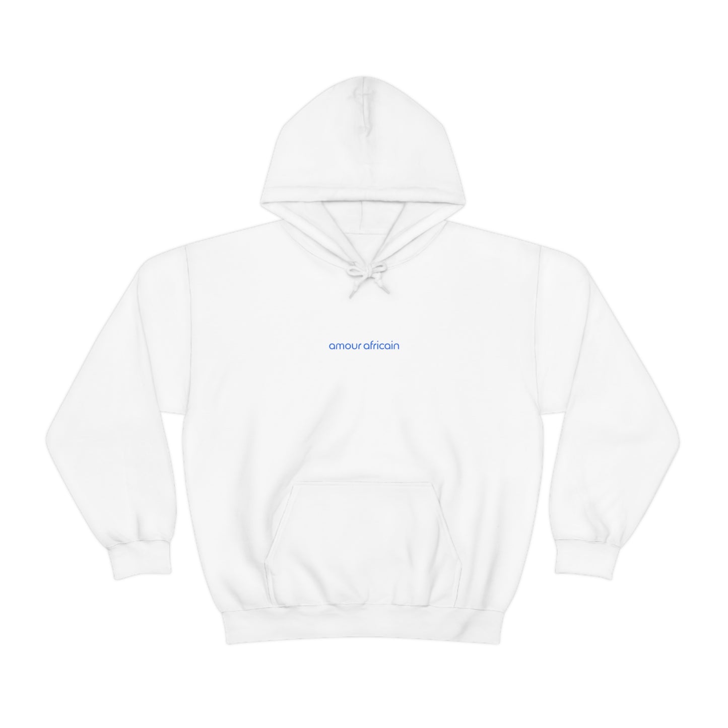 Amour Africain Blue Print - Unisex Heavy Blend Hooded Sweatshirt