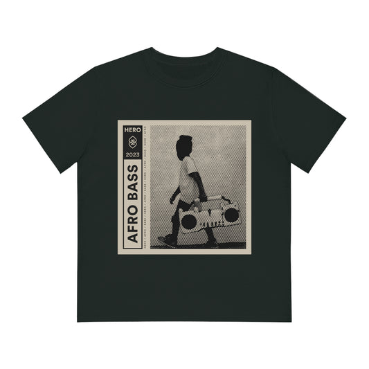 PREMIUM AFROBASS back and front -  Organic Sparker T-shirt